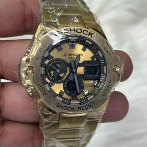 Relógio Masculino G-Shock GST Steel 100% Funcional - Dourado