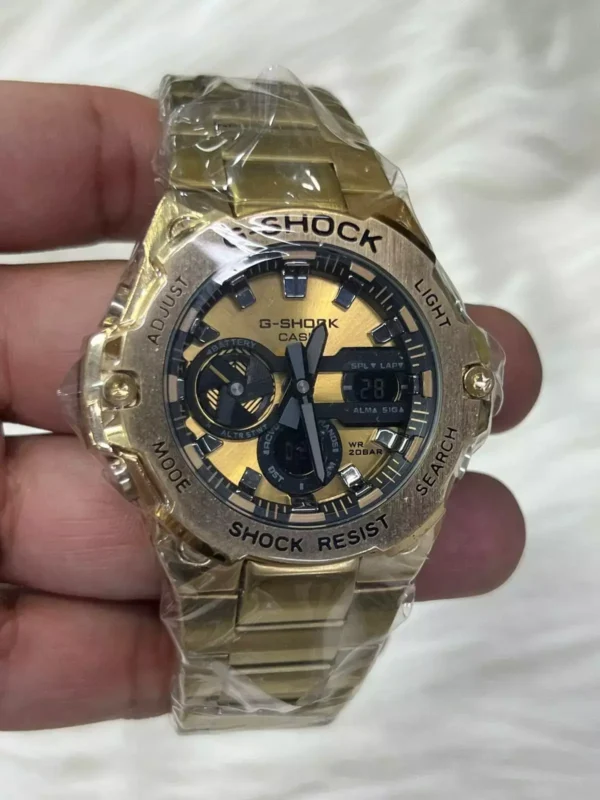 Relógio Masculino G-Shock GST Steel 100% Funcional - Dourado