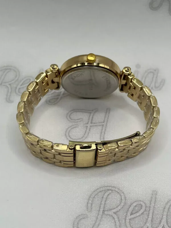 Relógio MK style 100% funcional - Dourado - Imagem 2