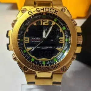 Relógio Masculino Militar G-Shock Metal Tokyo Gold 100% Funcional A prova D'água - Dourado