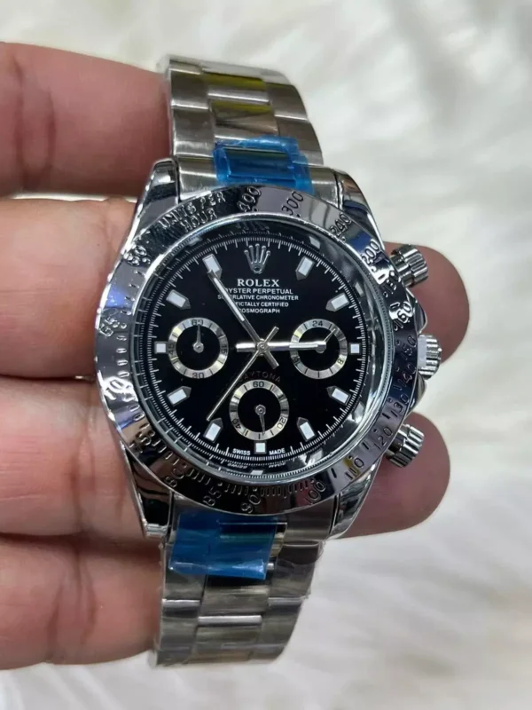 Relógio Unissex Rolex Daytona Linha Gold 100% Funcional A Prova D'água - Dourado com Verde - Imagem 9