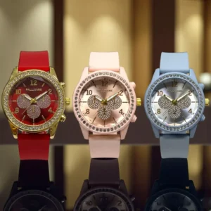 Relógio Feminino Pallyjane c/Pedraria Delicado - cores variadas