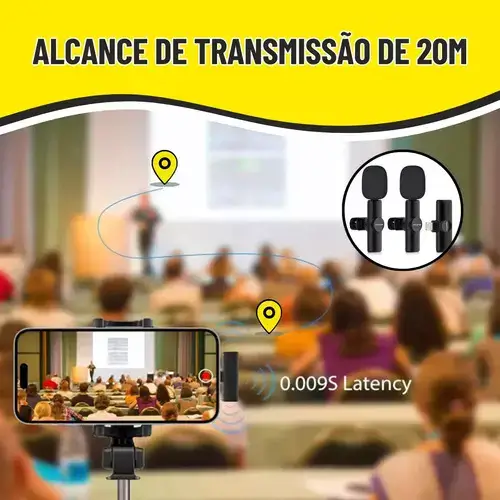 Microfone De Lapela Sem Fio - Imagem 4
