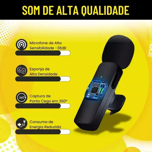 Microfone De Lapela Sem Fio - Imagem 5