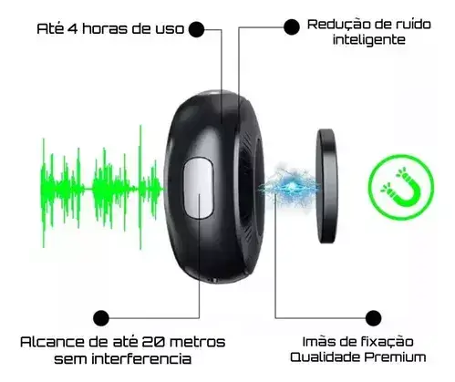 Microfone Lapela Sem Fio Profissional - Imagem 5